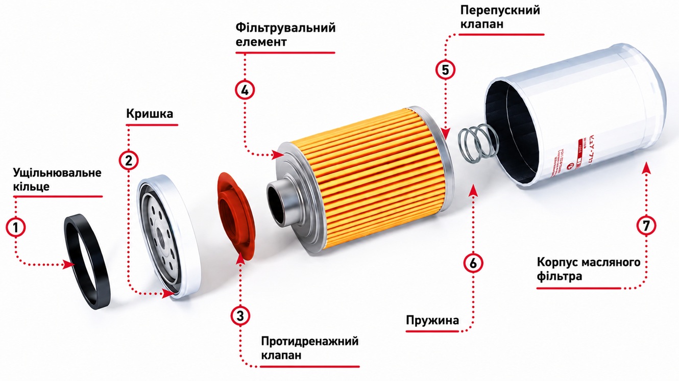 Повнопотоковий масляний фільтр
