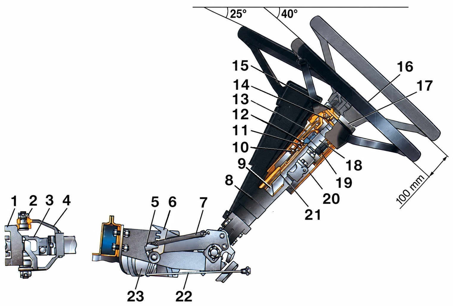 Рульова колонка трактора МТЗ-1221