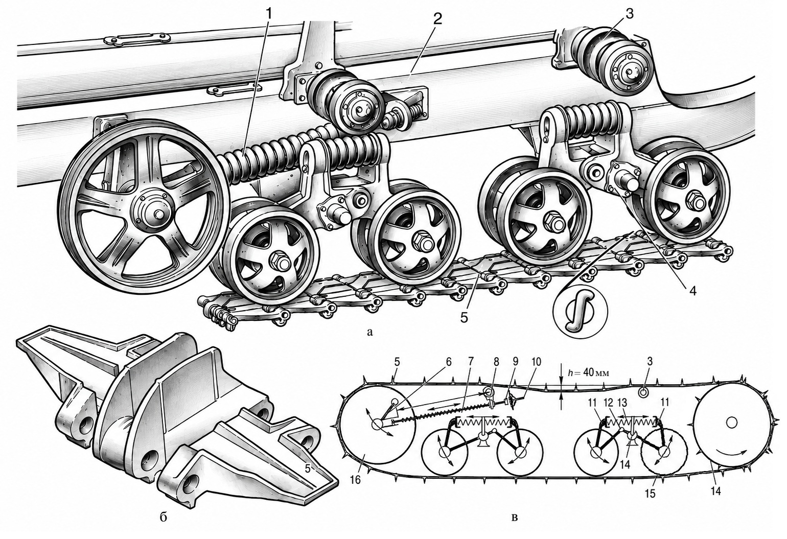 Гусеничний рушій трактора ДТ-75