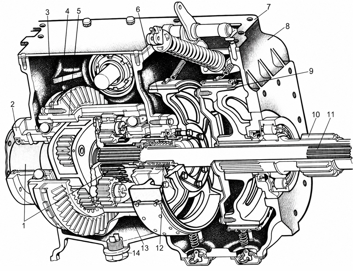 Задній міст трактора ДТ-75
